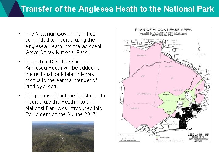 Transfer of the Anglesea Heath to the National Park § The Victorian Government has