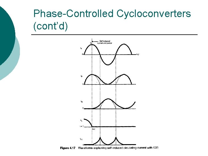 Phase-Controlled Cycloconverters (cont’d) 