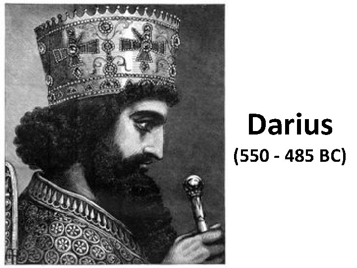 Darius (550 - 485 BC) 