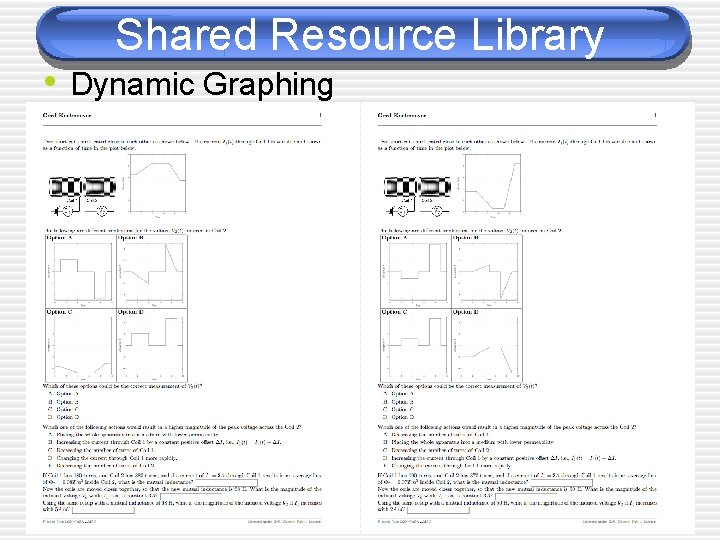 Shared Resource Library • Dynamic Graphing 