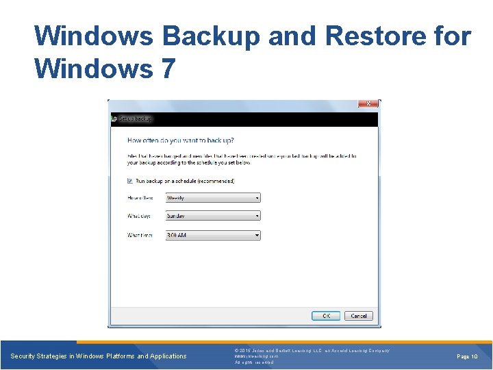 Windows Backup and Restore for Windows 7 Security Strategies in Windows Platforms and Applications