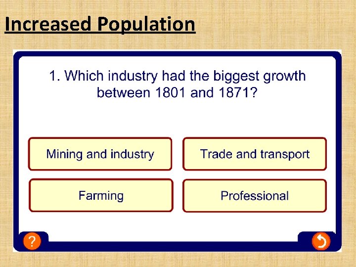 Increased Population 
