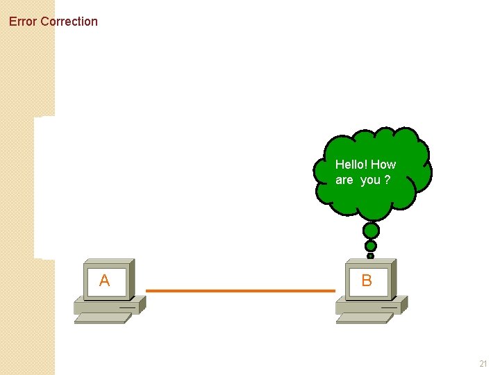 Error Correction Segment Missing Hello! How are you ? Hello! 1/5 A How 2/5