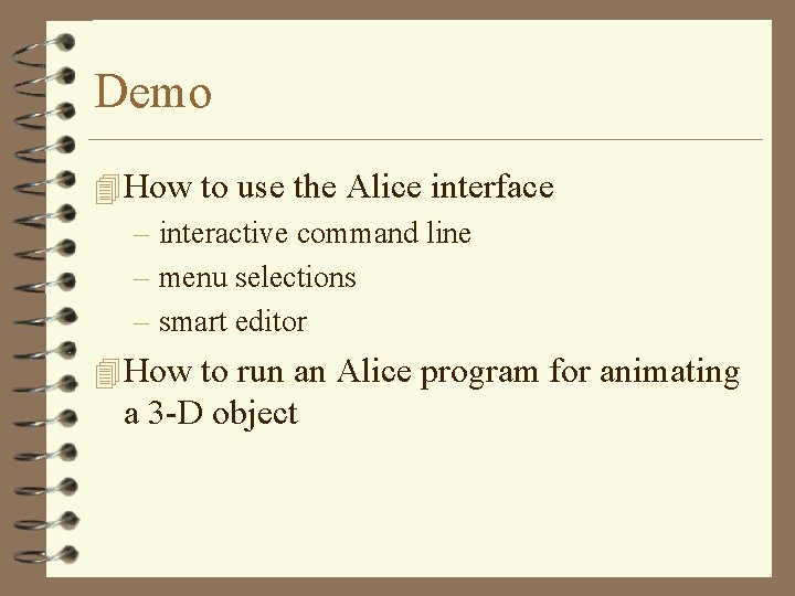 Introduction to Alice CS 110 Honors Slides courtesy