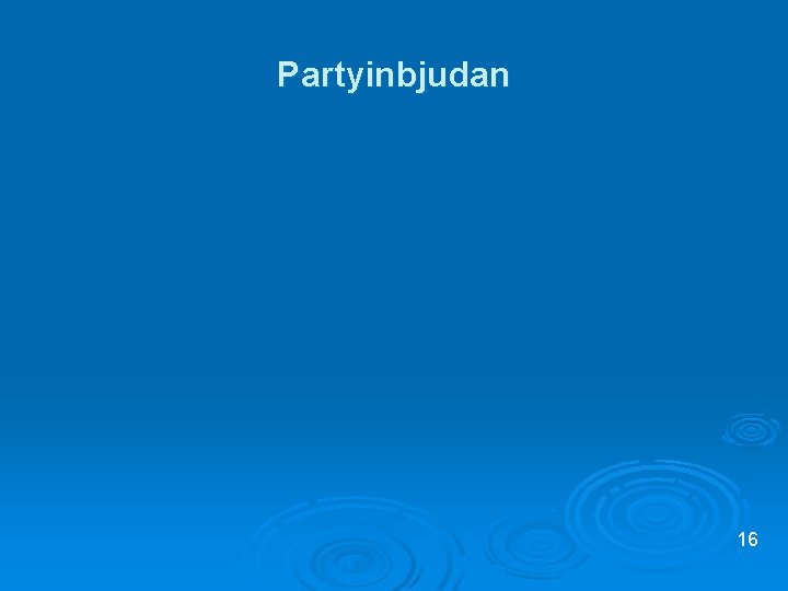 Partyinbjudan 16 