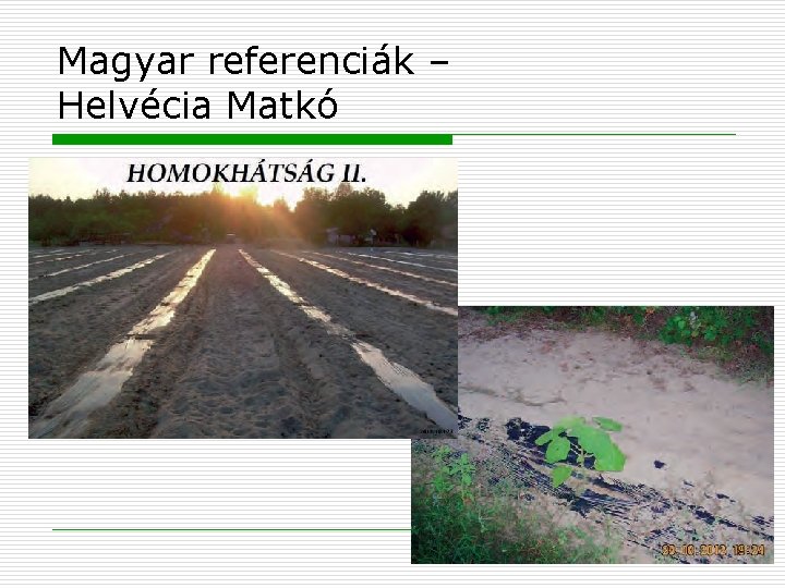 Magyar referenciák – Helvécia Matkó 