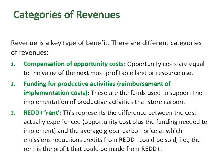 Categories of Revenues Revenue is a key type of benefit. There are different categories