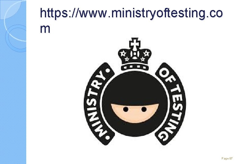 https: //www. ministryoftesting. co m Page 97 