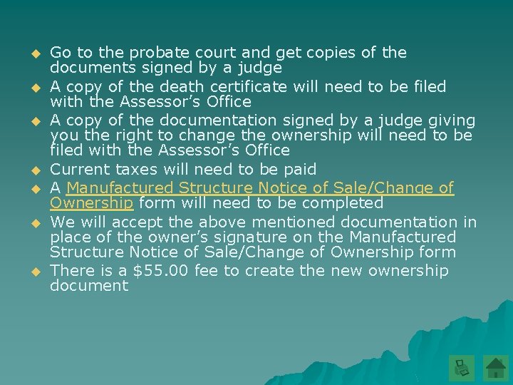 u u u u Go to the probate court and get copies of the