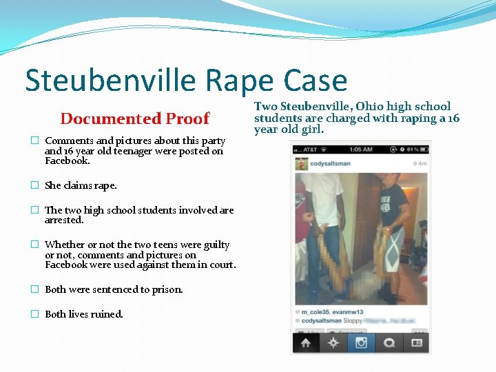 Steubenville Rape Case Documented Proof � Comments and pictures about this party and 16
