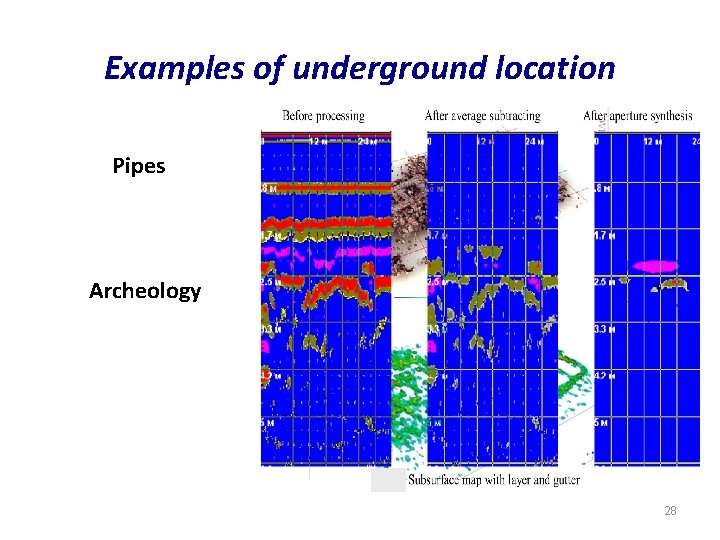 Examples of underground location Pipes Archeology 28 