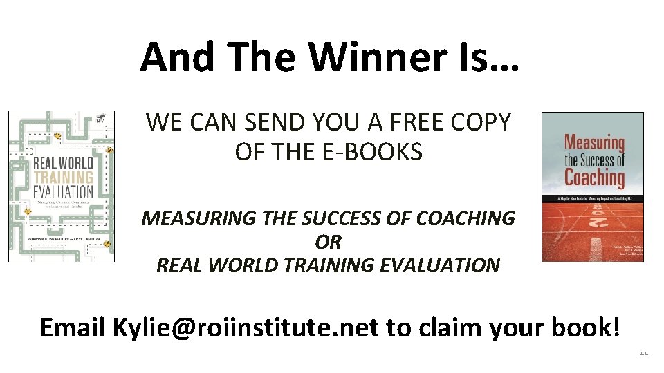 And The Winner Is… WE CAN SEND YOU A FREE COPY OF THE E-BOOKS And The Winner Is… WE CAN SEND YOU A FREE COPY OF THE E-BOOKS