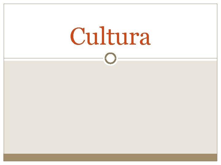 Cultura 