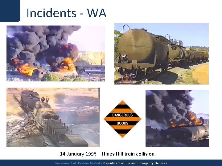 Incidents - WA 14 January 1996 – Hines Hill train collision. Government of Western