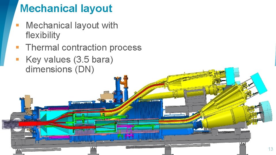 Mechanical layout § Mechanical layout with flexibility § Thermal contraction process § Key values