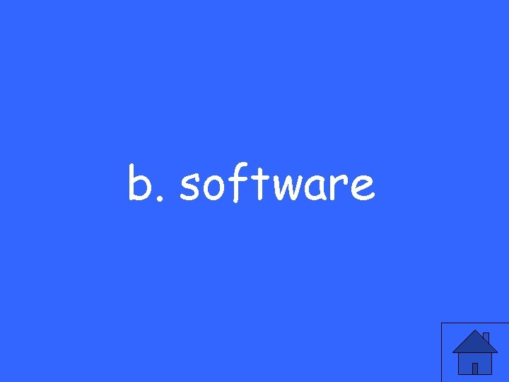 b. software 
