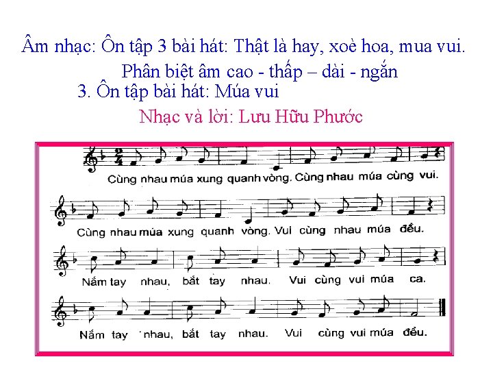 m nhc Kim tra Nghe nhc on tn