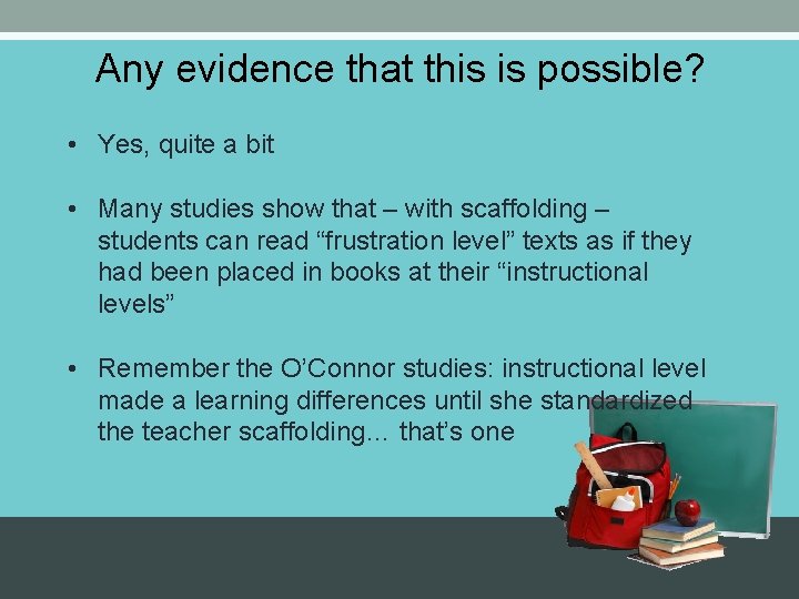 Any evidence that this is possible? • Yes, quite a bit • Many studies