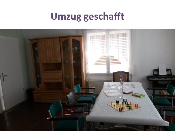 Umzug geschafft 