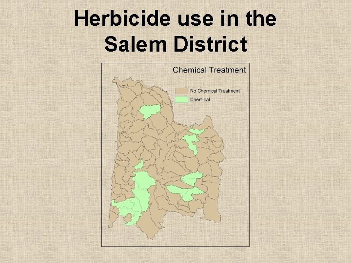Herbicide use in the Salem District 