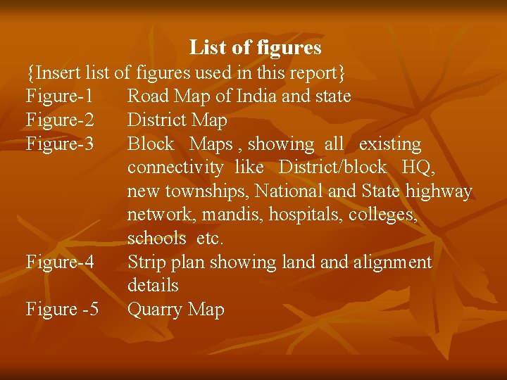 List of figures {Insert list of figures used in this report} Figure-1 Road Map