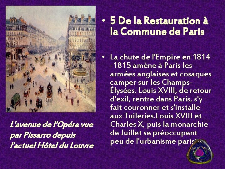  • 5 De la Restauration à la Commune de Paris • La chute