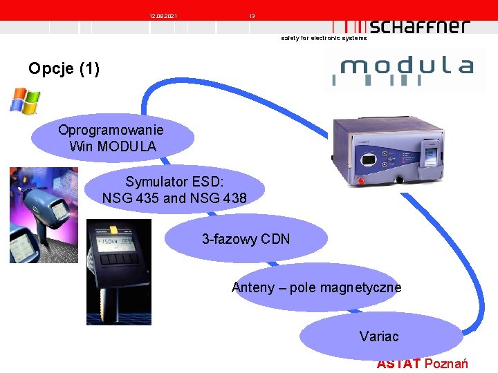 12. 09. 2021 13 safety for electronic systems Opcje (1) Oprogramowanie Win MODULA Symulator 12. 09. 2021 13 safety for electronic systems Opcje (1) Oprogramowanie Win MODULA Symulator