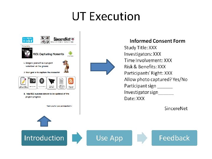 UT Execution Introduction Use App Feedback 