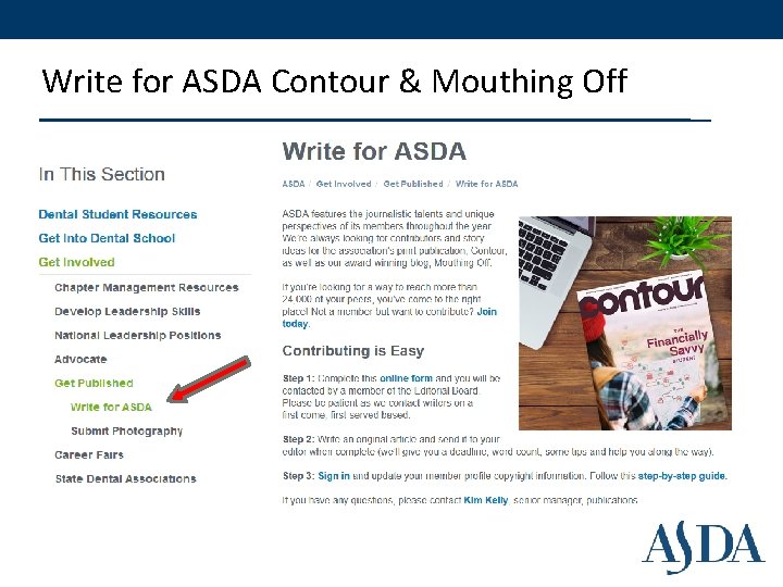 Write for ASDA Contour & Mouthing Off Write for ASDA Contour & Mouthing Off