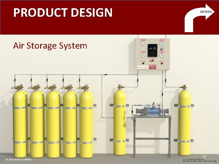 PRODUCT DESIGN Air Storage System © 2011 Ronny J. Coleman 16 