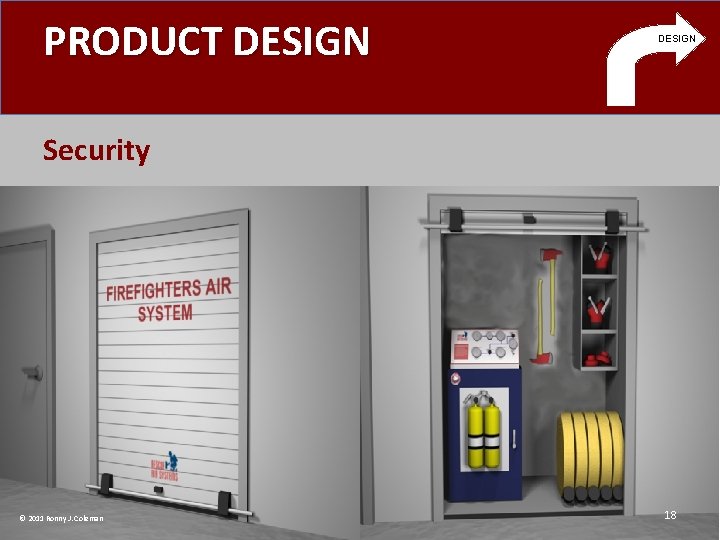 PRODUCT DESIGN Security © 2011 Ronny J. Coleman 18 