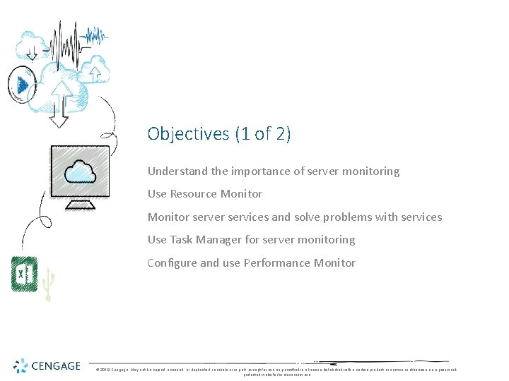 Objectives (1 of 2) Understand the importance of server monitoring Use Resource Monitor server