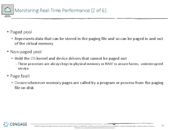 Monitoring Real-Time Performance (2 of 6) • Paged pool • Represents data that can