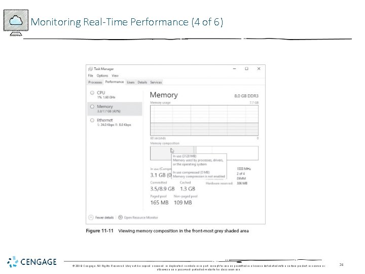 Monitoring Real-Time Performance (4 of 6) © 2018 Cengage. All Rights Reserved. May not