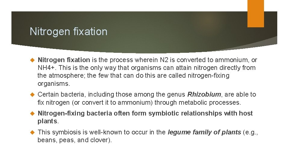 Nitrogen fixation is the process wherein N 2 is converted to ammonium, or NH