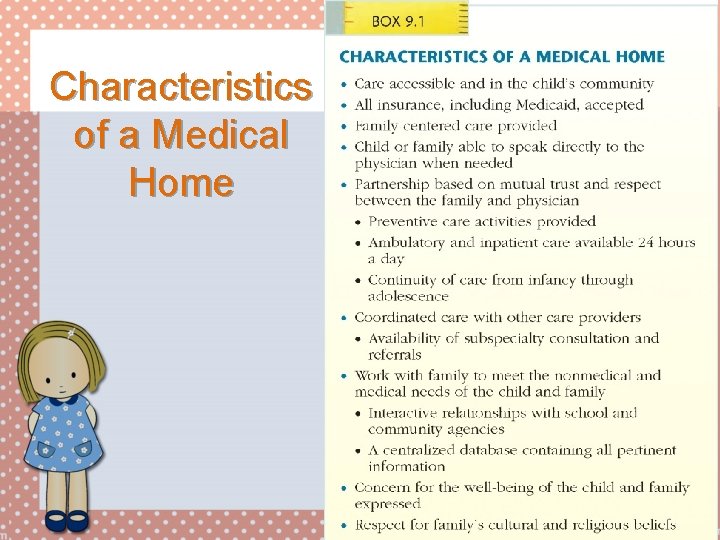 Characteristics of a Medical Home 