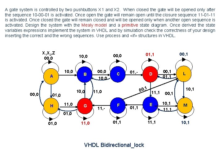 A gate system is controlled by two pushbuttons X 1 and X 2. When A gate system is controlled by two pushbuttons X 1 and X 2. When