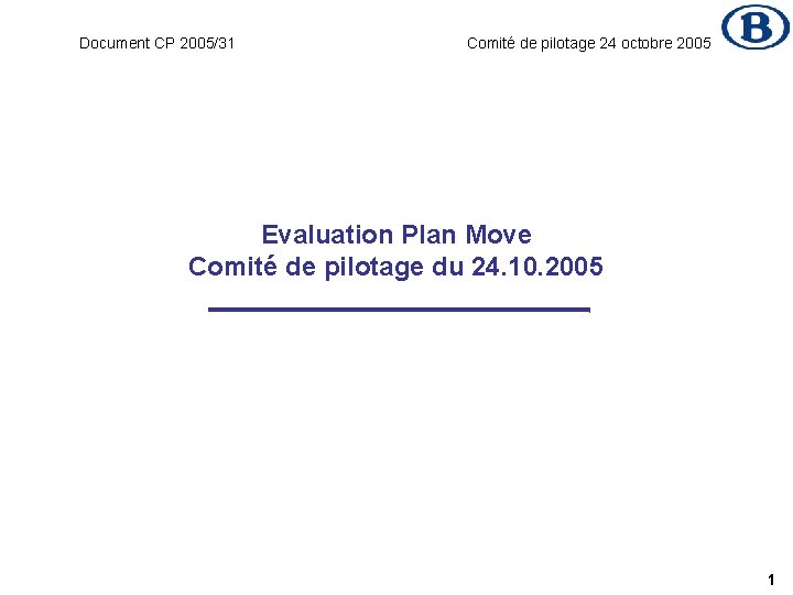 Document CP 200531 Comit de pilotage 24 octobre