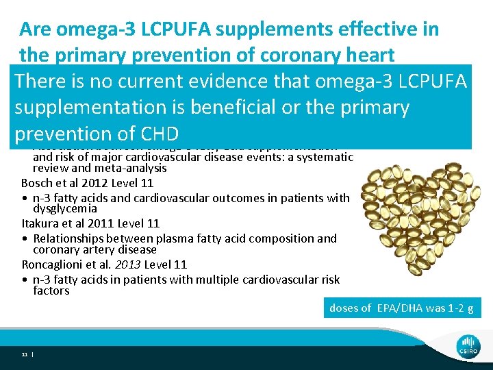 Are omega-3 LCPUFA supplements effective in the primary prevention of coronary heart There no