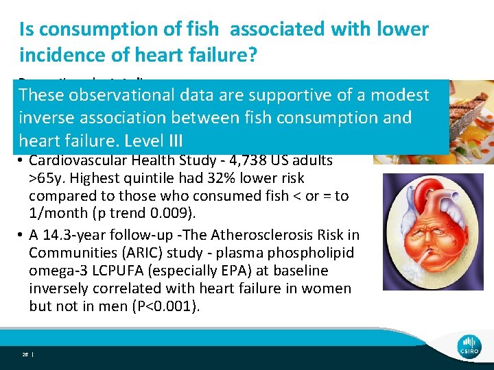 Is consumption of fish associated with lower incidence of heart failure? Prospective cohort studies