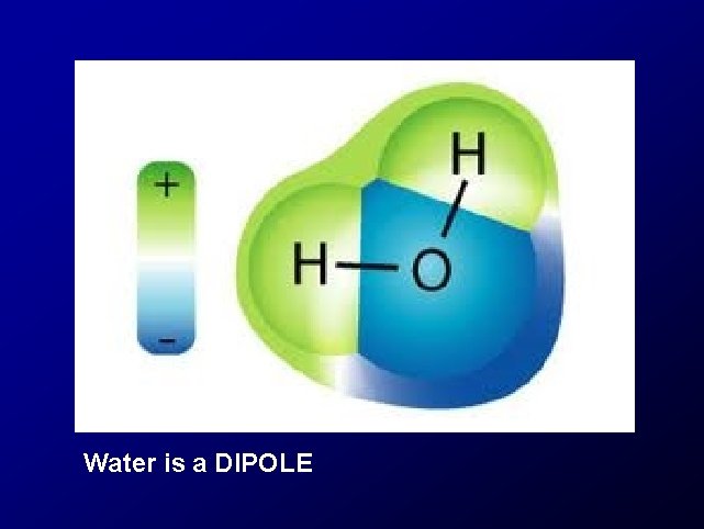 Water is a DIPOLE 