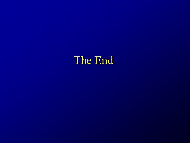 The End. 