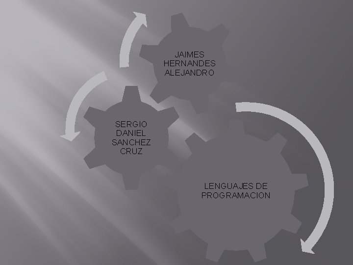 JAIMES HERNANDES ALEJANDRO SERGIO DANIEL SANCHEZ CRUZ LENGUAJES DE PROGRAMACION JAIMES HERNANDES ALEJANDRO SERGIO DANIEL SANCHEZ CRUZ LENGUAJES DE PROGRAMACION