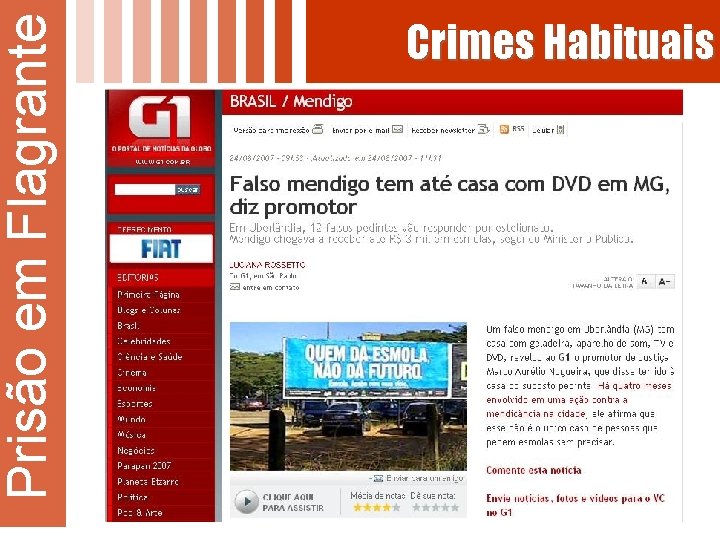 Prisão em Flagrante Crimes Habituais 