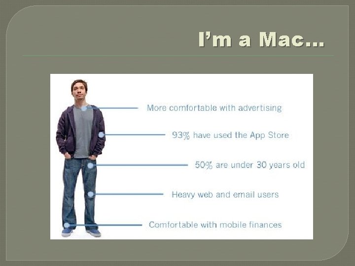 I’m a Mac… 