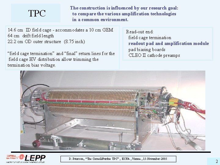 TPC The construction is influenced by our research goal: to compare the various amplification