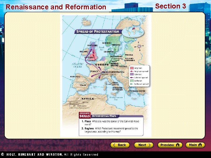 Renaissance and Reformation Section 3 