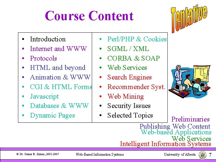 Website. It System Introduction WebBased Information Systems Fall 2007 CMPUT 410 Introduction