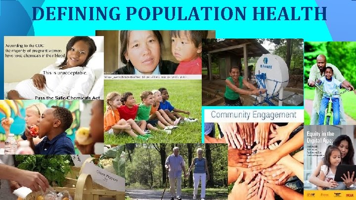 DEFINING POPULATION HEALTH 