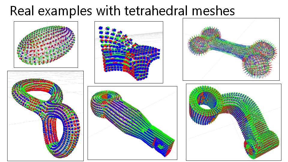 Real examples with tetrahedral meshes 12 